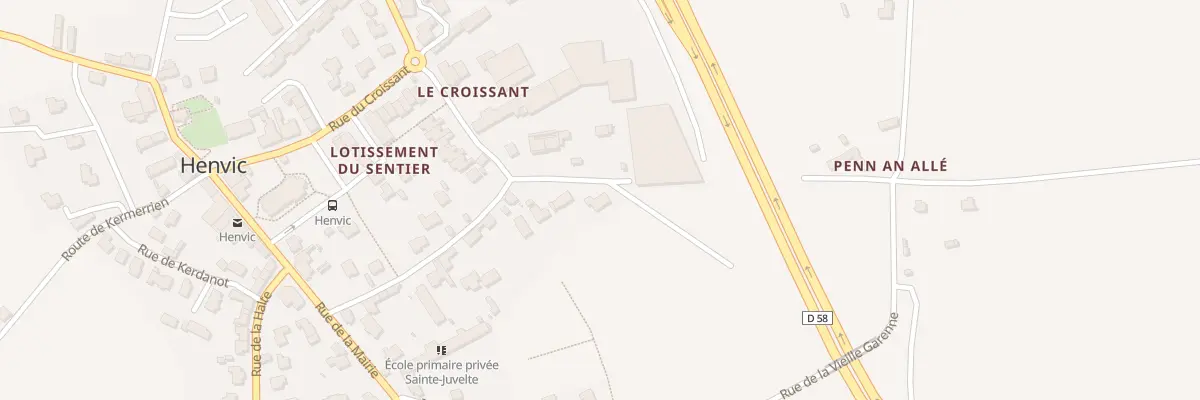 Plan du 26 Rue de Lezireur à Henvic