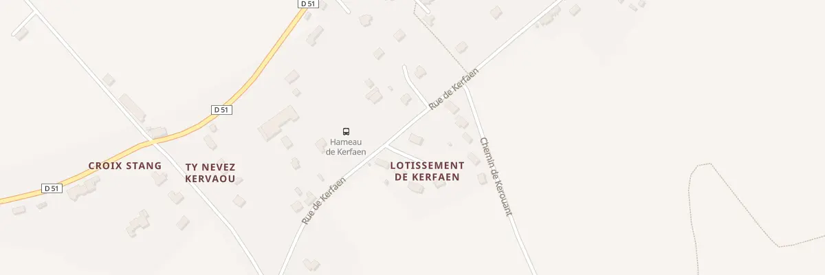 Plan du 5129F Lot de Kerfaen à Langolen