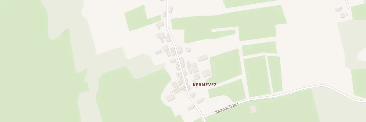 Plan du 1981B Kernevez à Botmeur