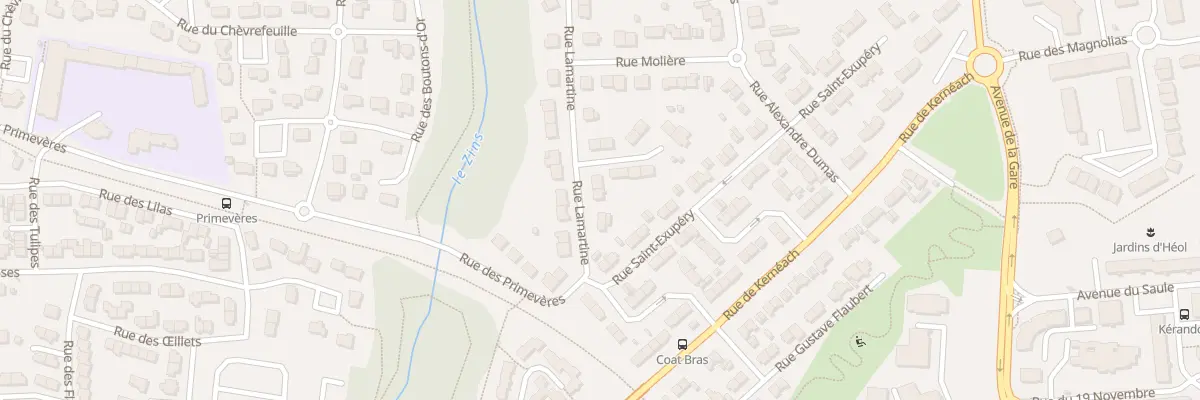 Plan du 4 Rue Lamartine à Concarneau