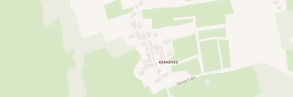 Plan du 43 Kernevez à Botmeur