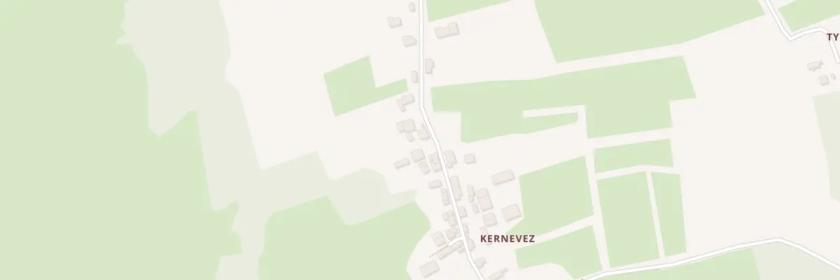 Plan du 40 Kernevez à Botmeur