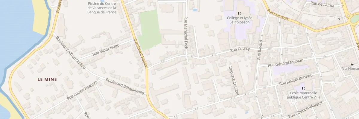 Plan du 3 Rue Georges Clémenceau à Concarneau