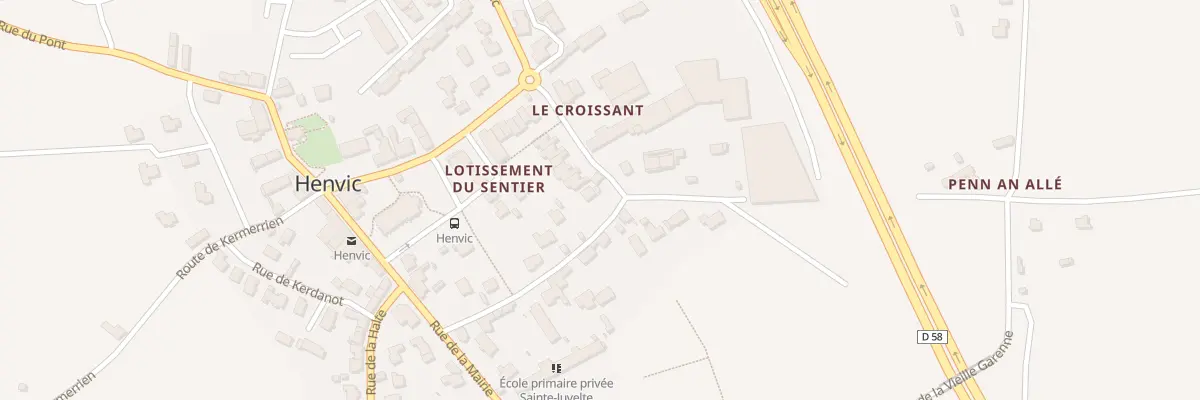 Plan du 15 Rue de Lezireur à Henvic