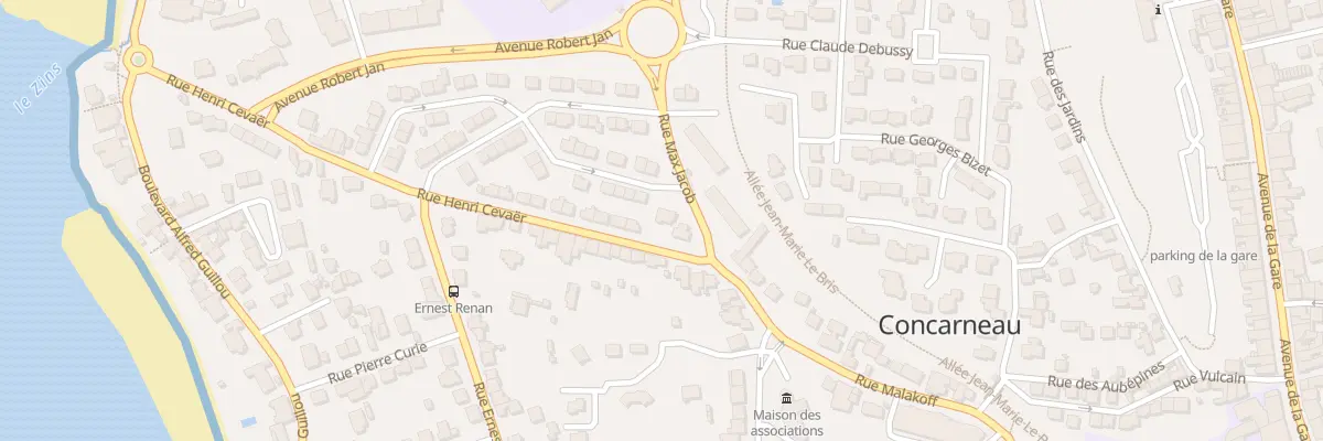 Plan du 6B Rue Henri Cevaer à Concarneau