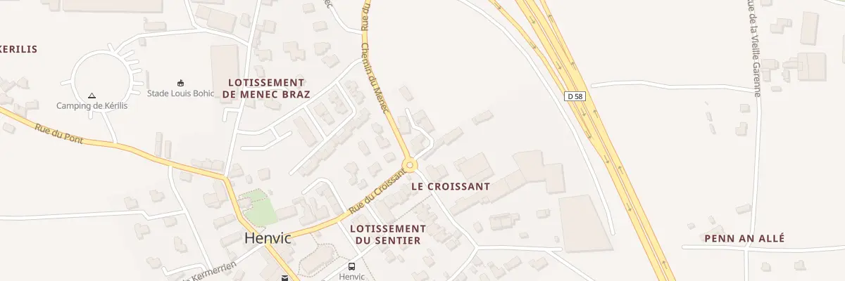 Plan du 17 Che du Menec à Henvic