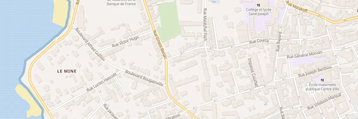 Plan du 9 Rue Georges Clémenceau à Concarneau