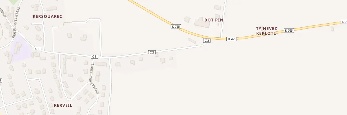 Plan du 185B Kerveil à Saint-Yvi