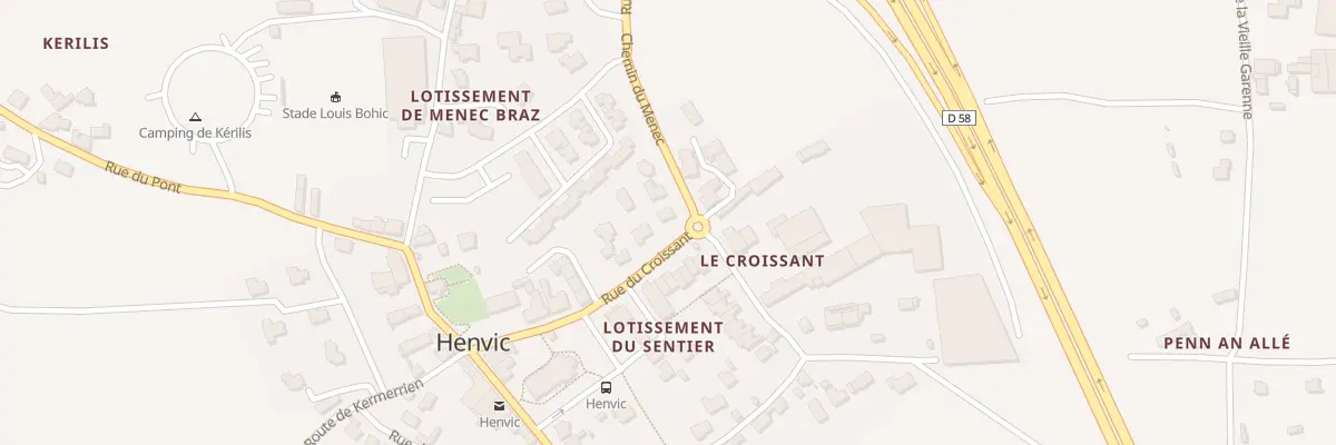 Plan du 7000C Rue du Croissant à Henvic