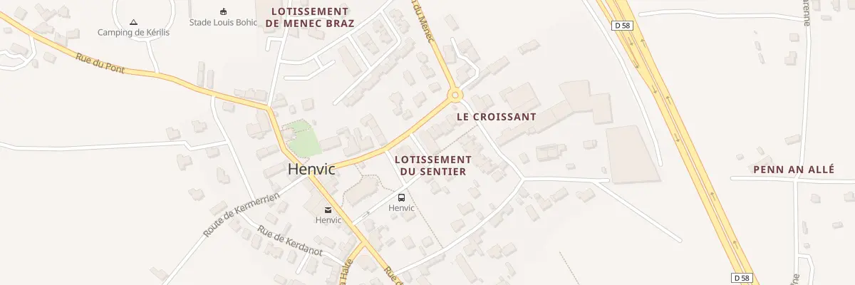 Plan du 6 Rue du Croissant à Henvic
