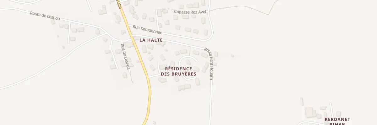 Plan du 13 Res des Bruyères à Henvic