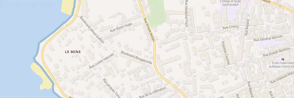 Plan du 22 Rue Georges Clémenceau à Concarneau