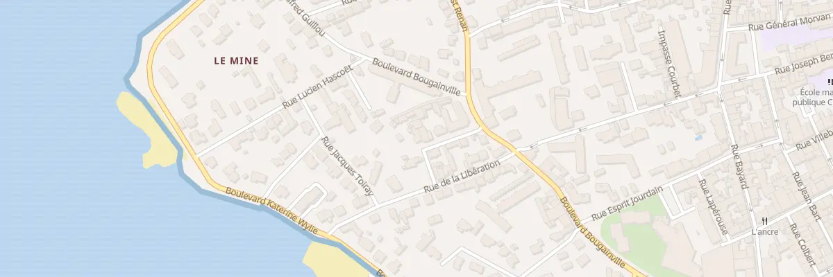 Plan du 12 Rue Anatole Le Braz à Concarneau