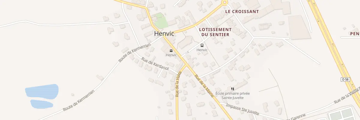 Plan du 22 Rue de la Mairie à Henvic