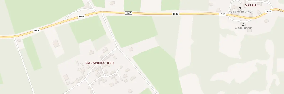 Plan du 1980B Balanec Ber à Botmeur