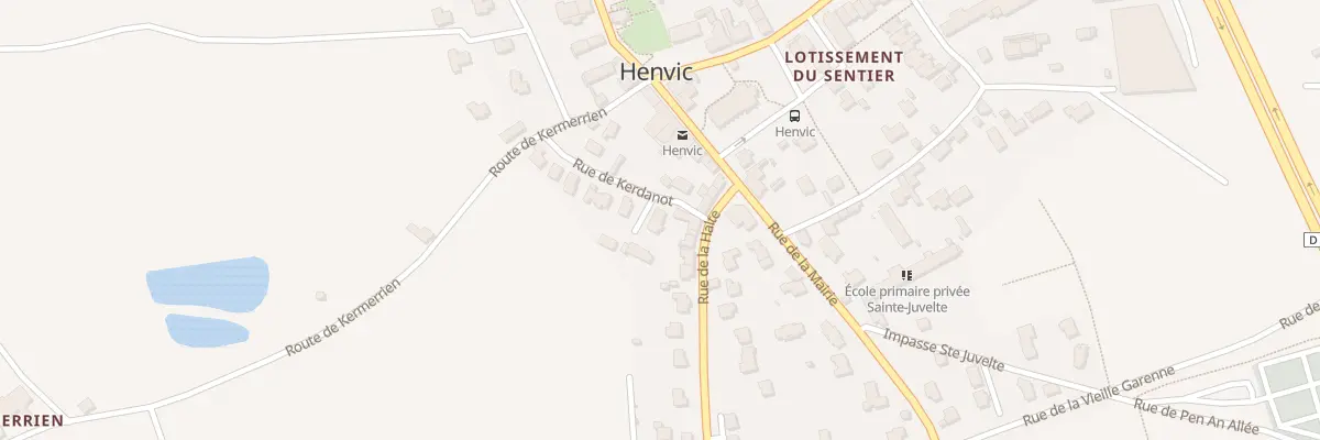 Plan du 1 Rue de Kerdanot à Henvic