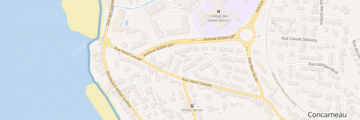 Plan du 5 Rue Jos Parker à Concarneau