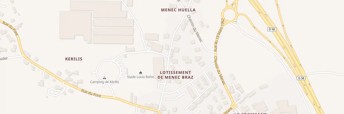 Plan du 10 Rue du Croas Men à Henvic