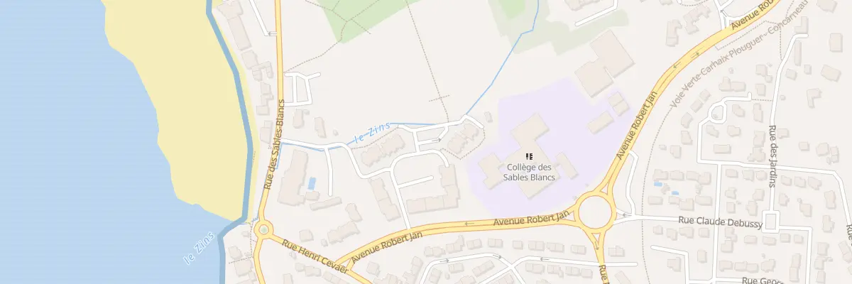 Plan du 2 Rue Jean Rospart à Concarneau