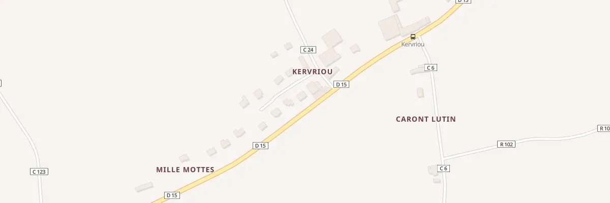 Plan du 809 Kervriou à Elliant