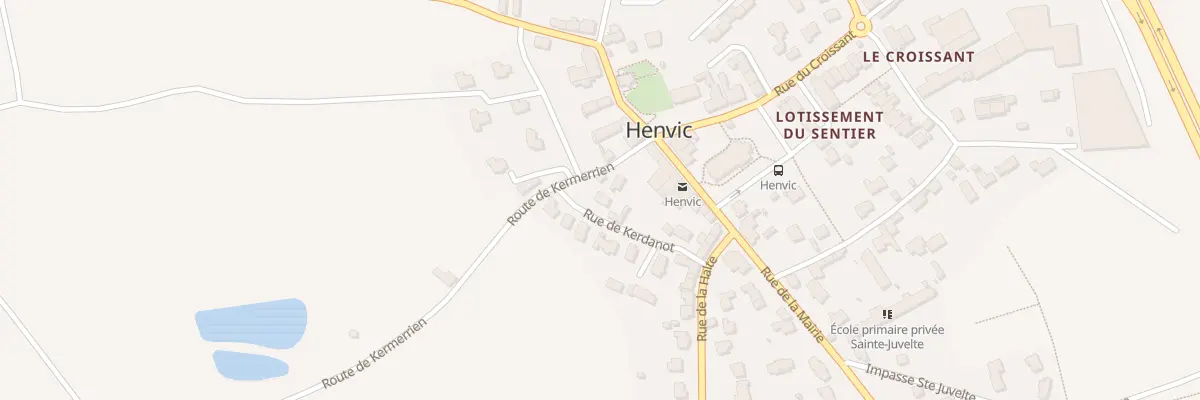 Plan du 12 Rue de Kerdanot à Henvic