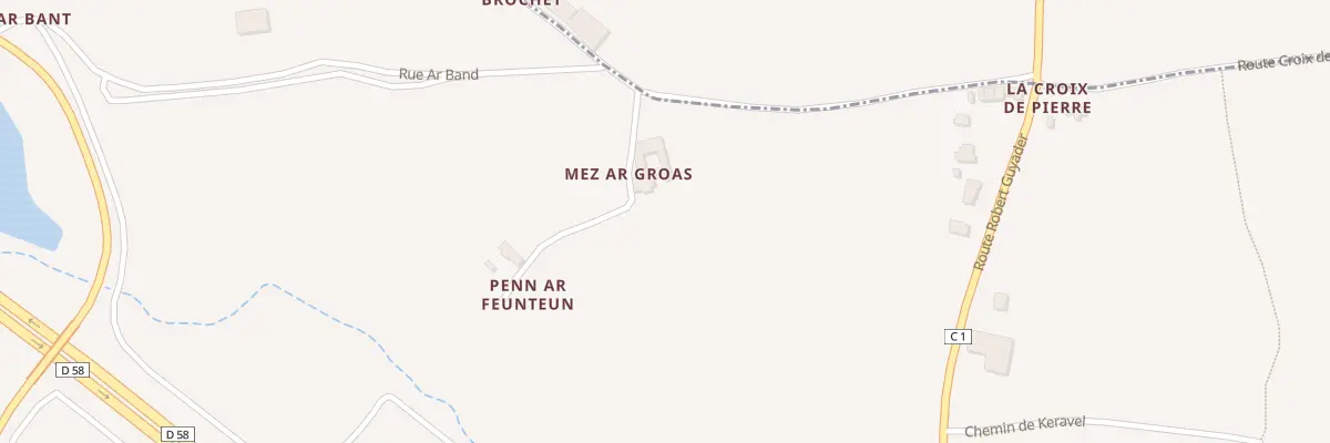Plan du 185 Mesargroas à Henvic