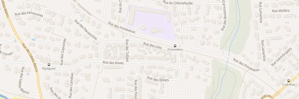 Plan du 13 Rue des Lilas à Concarneau