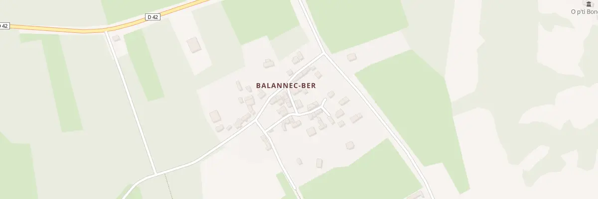 Plan du 25 Balanec Ber à Botmeur