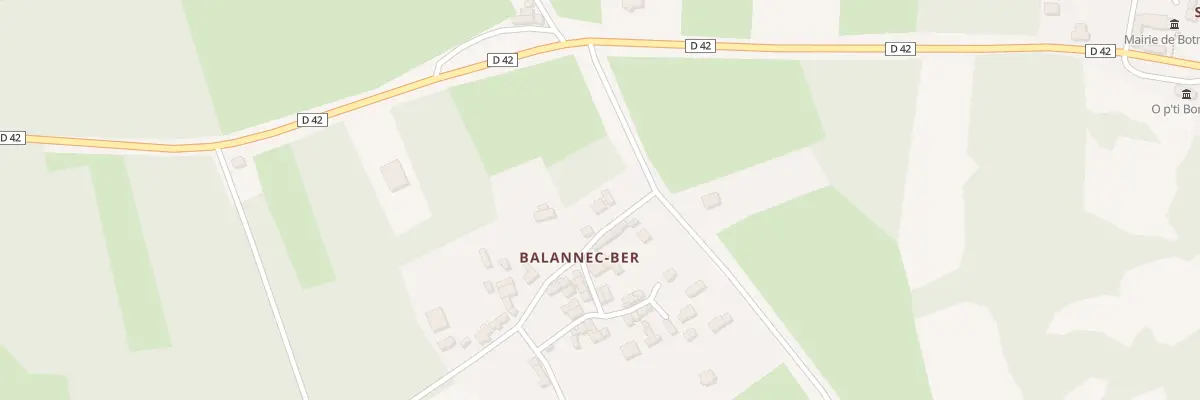 Plan du 22 Balanec Ber à Botmeur