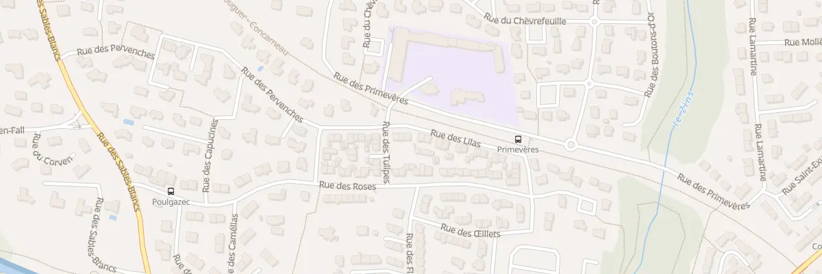 Plan du 5 Rue des Lilas à Concarneau