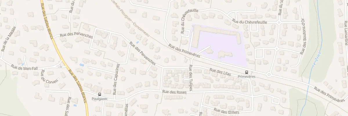 Plan du 6 Rue des Violettes à Concarneau