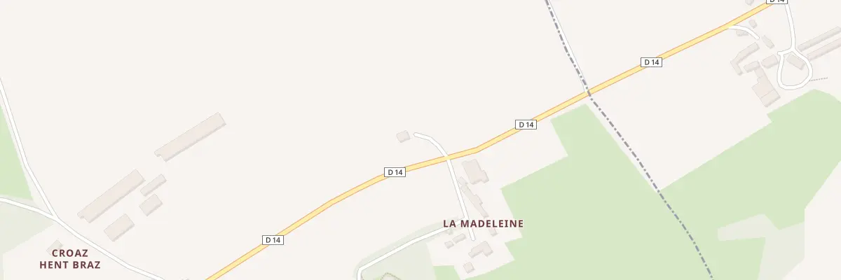 Plan du 2001 La Magdeleine à Pleyben