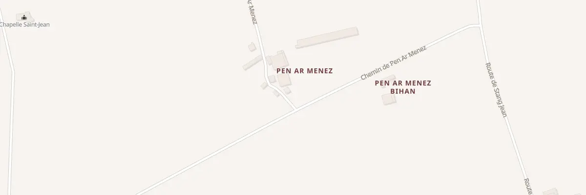 Plan du 309 Che de Pen ar Menez à Edern