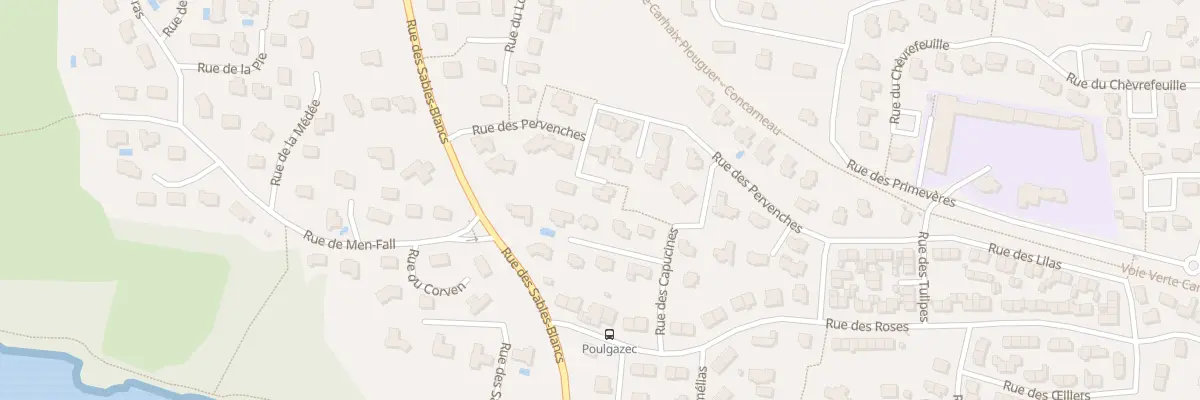 Plan du 23 Rue des Pervenches à Concarneau