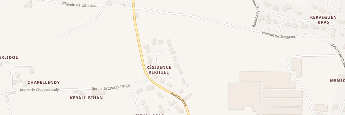 Plan du 8 Res Kerhuel à Henvic