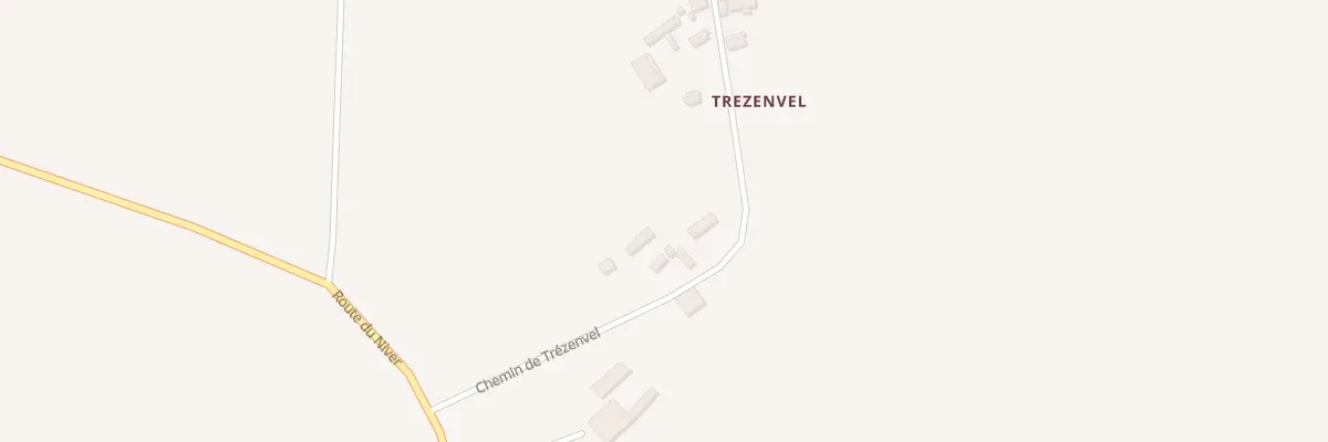 Plan du 189 Che de Trezenvel à Edern