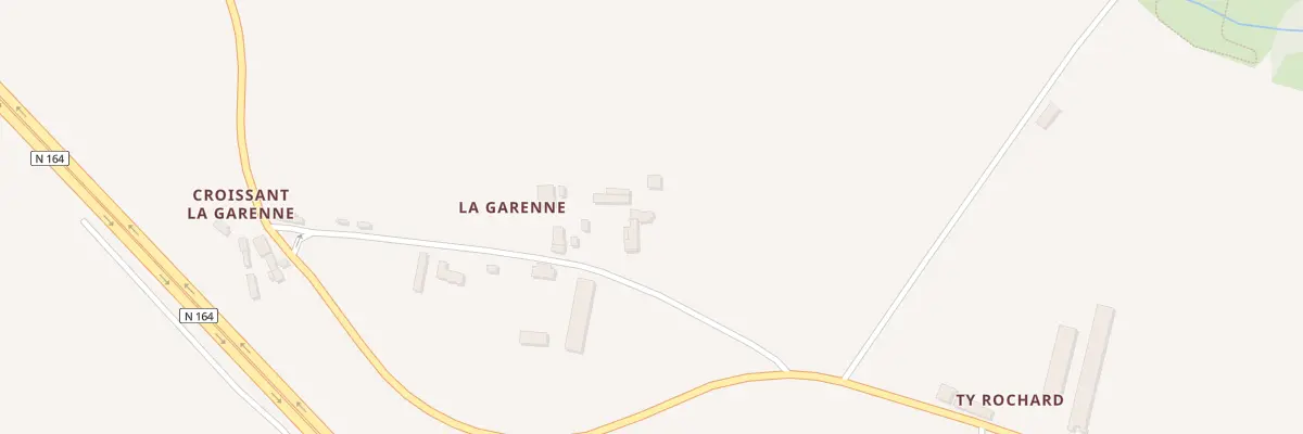 Plan du 1355 La Garenne à Pleyben
