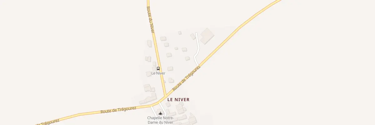 Plan du 182 Rte de Tregourez à Edern