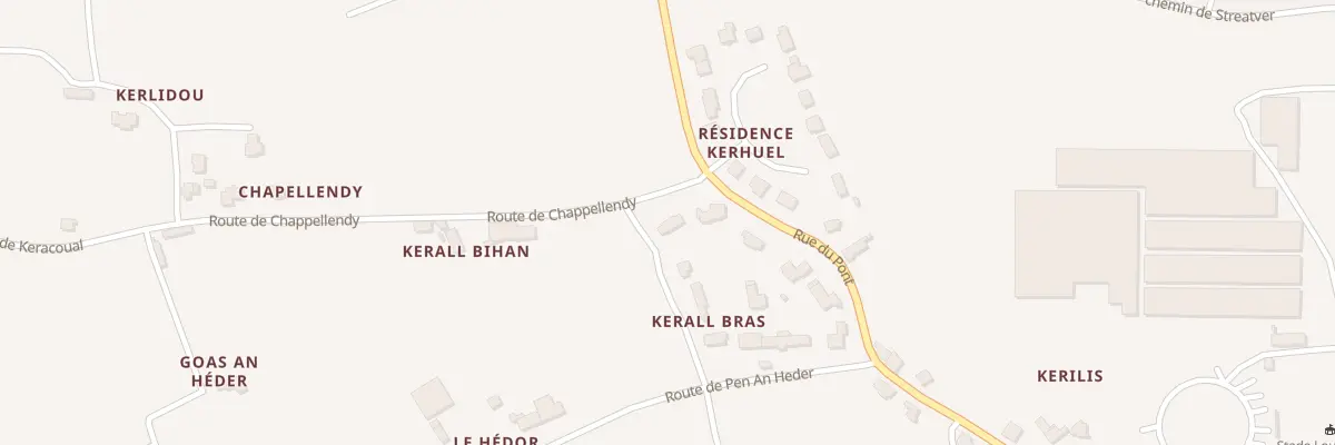 Plan du 1980N Kerral à Henvic