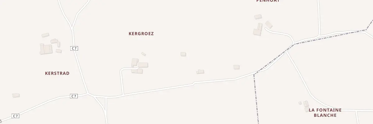Plan du 219 Kergroez à La Forêt-Fouesnant