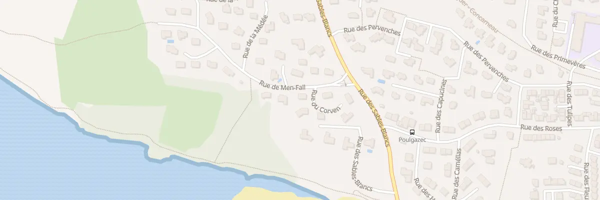 Plan du 1 Rue de Men Fall à Concarneau