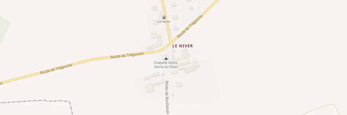 Plan du 1B Le Niver à Edern