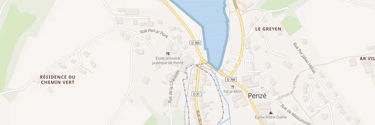 Plan du 1 Rue de Pen Ar Pont à Plouénan