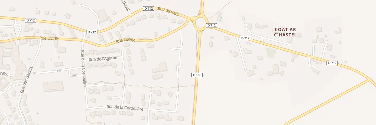 Plan du 9 Rue de la Grande Hermine à Saint-Thégonnec Loc-Eguiner