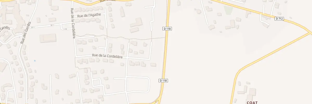 Plan du 28 Rue de la Cordelière à Saint-Thégonnec Loc-Eguiner