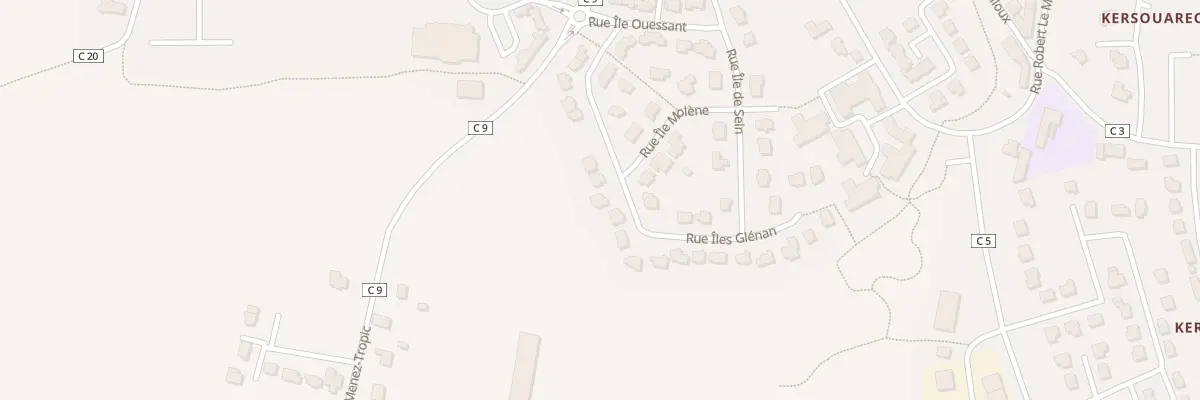Plan du 14 Rue Iles Glenan à Saint-Yvi