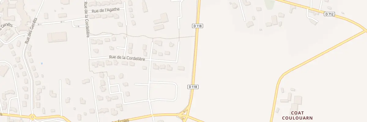 Plan du 26 Rue de la Cordelière à Saint-Thégonnec Loc-Eguiner