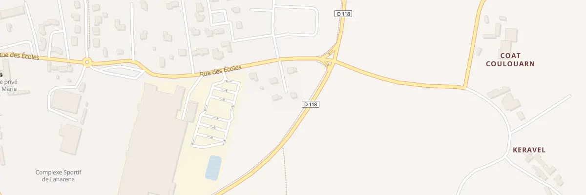 Plan du 24 Rue des Ecoles à Saint-Thégonnec Loc-Eguiner