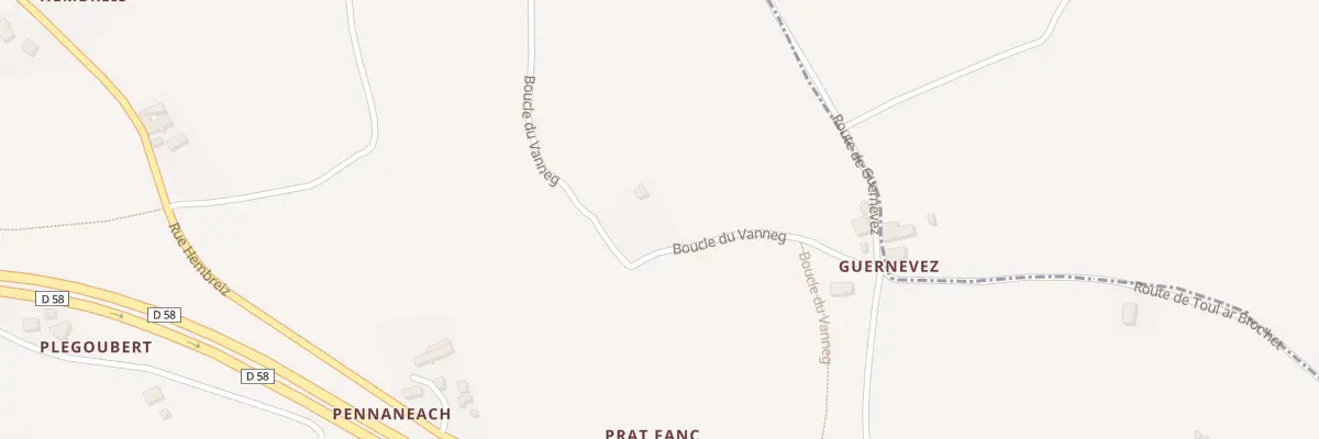 Plan du 7013A Guernevez à Henvic