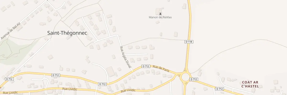 Plan du 5 Rue René-Guy Cadou à Saint-Thégonnec Loc-Eguiner